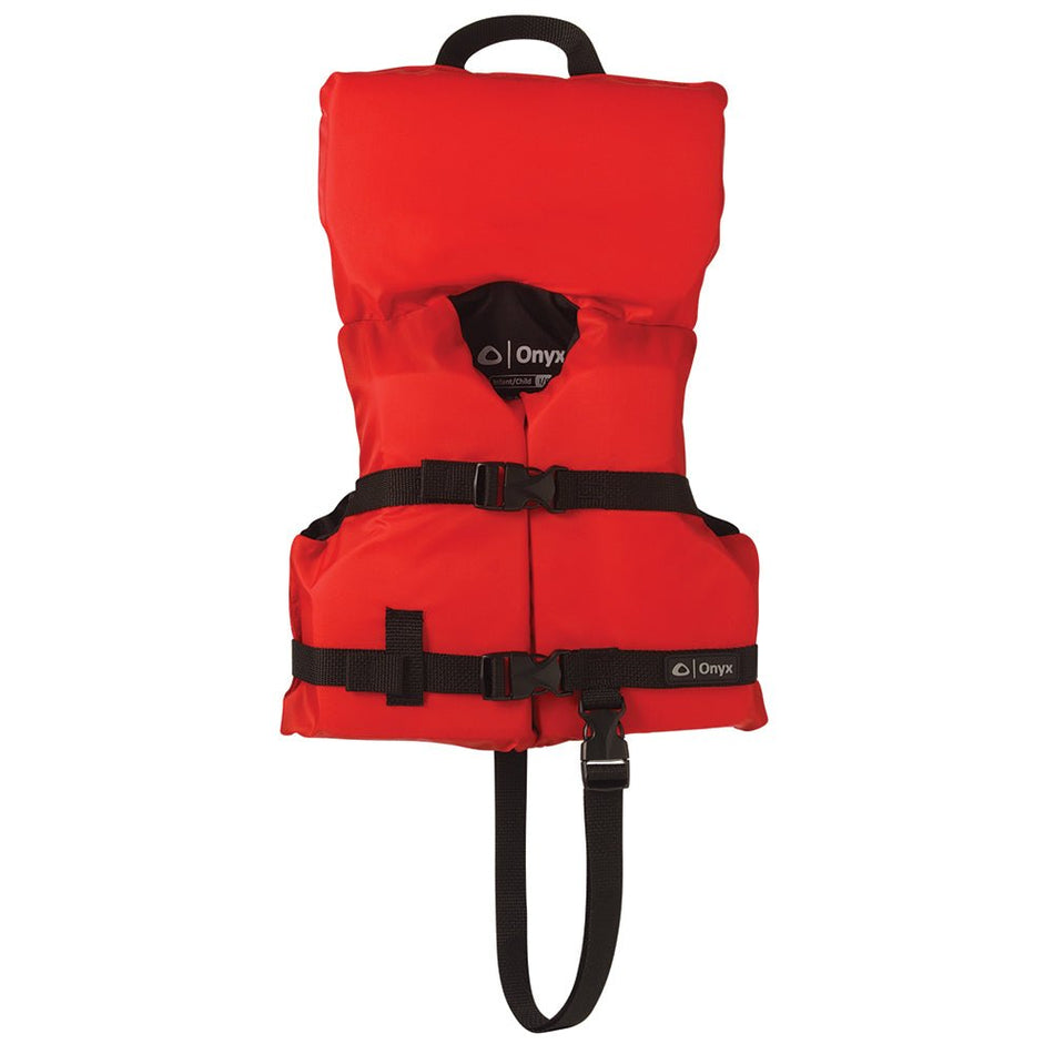 Onyx Nylon General Purpose Life Jacket - Infant/Child Under 50lbs - Red - Get Tight Gear
