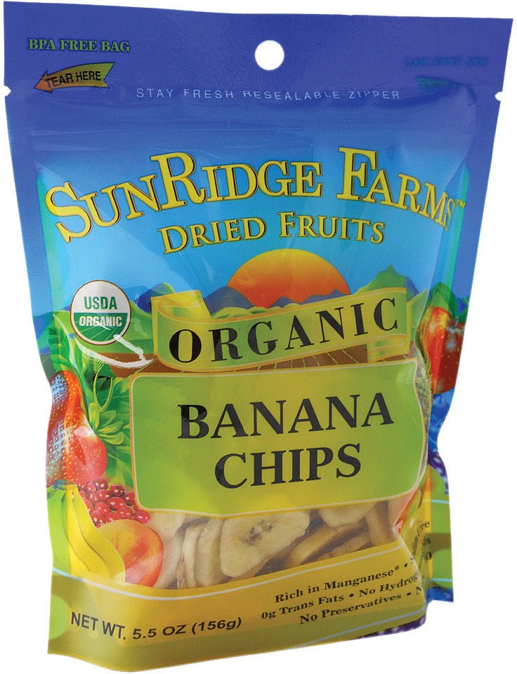 Organic Dried Banana Chips - Get Tight Gear