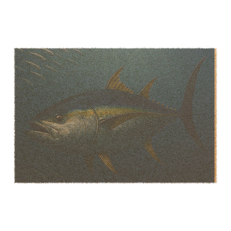Outdoor Welcome Mat - Yellow Fin Tuna Design - Get Tight Gear