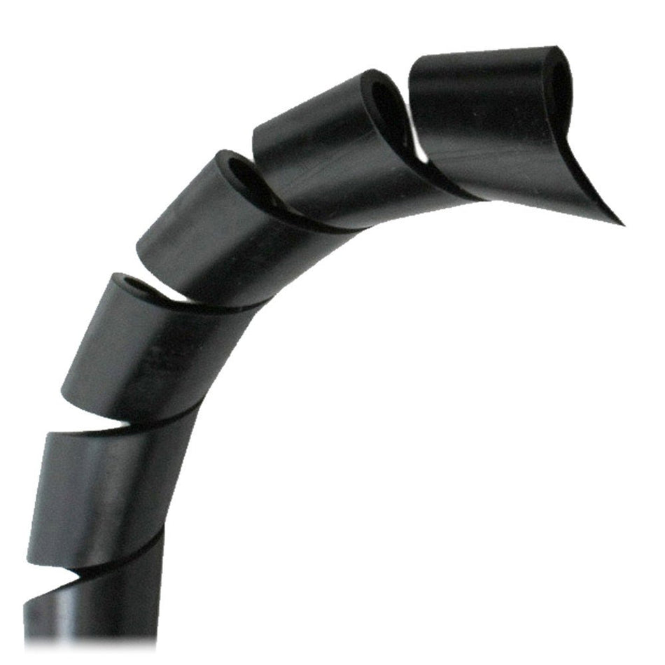 Pacer 1" Spiral Wrap - Black - 100' Roll - Get Tight Gear