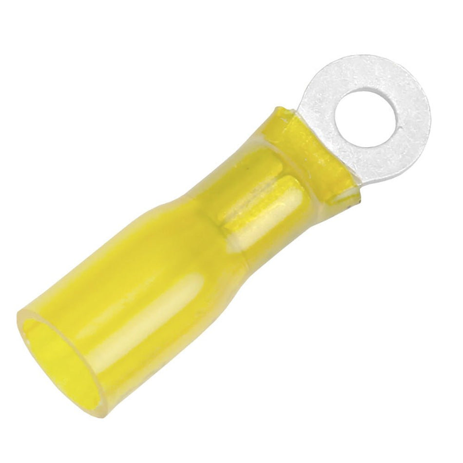 Pacer 12 - 10 AWG Heat Shrink Ring Terminal - 10 Stud Size - 100 Pack - Get Tight Gear