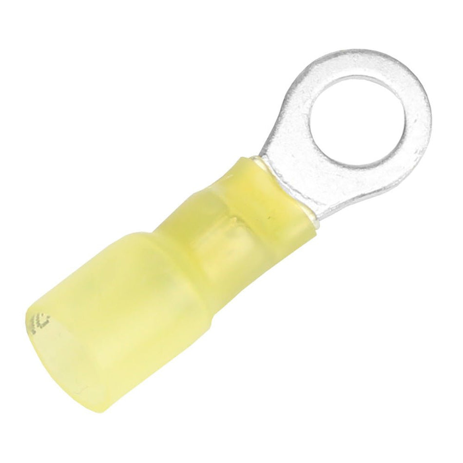 Pacer 12 - 10 AWG Heat Shrink Ring Terminal - 1/4" Stud Size - 3 Pack - Get Tight Gear