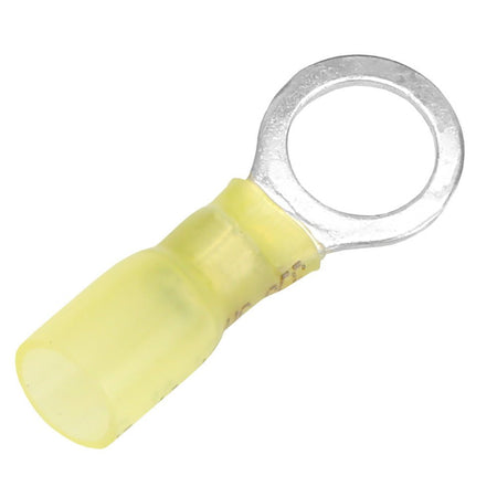 Pacer 12 - 10 AWG Heat Shrink Ring Terminal - 3/8" Stud Size - 25 Pack - Get Tight Gear