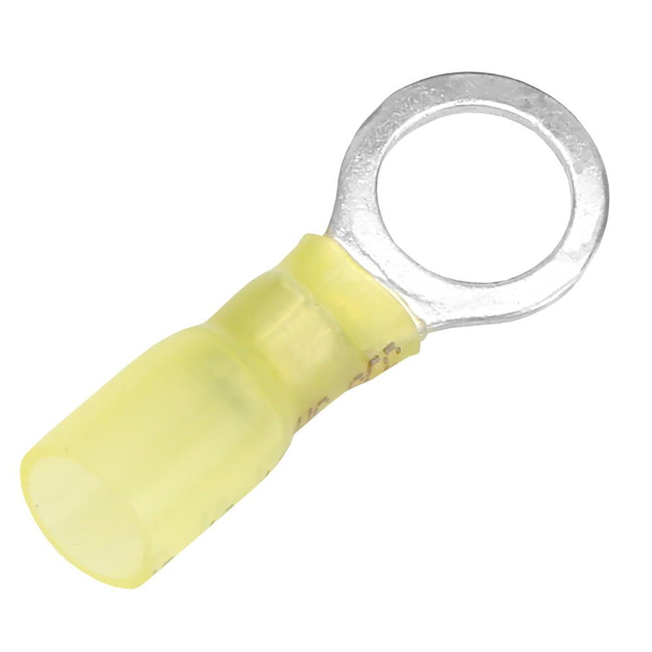 Pacer 12 - 10 AWG Heat Shrink Ring Terminal - 3/8" Stud Size - 25 Pack - Get Tight Gear