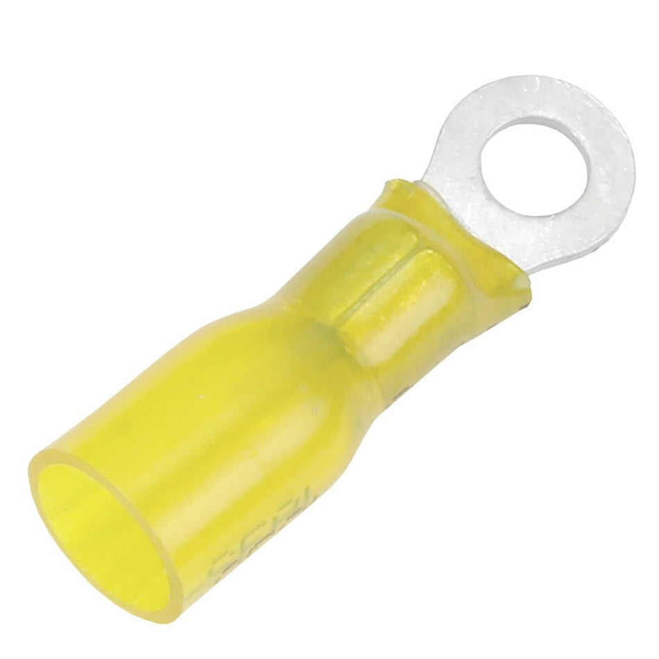 Pacer 12 - 10 AWG Heat Shrink Ring Terminal - 8 Stud Size - 100 Pack - Get Tight Gear