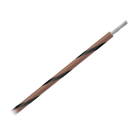 Pacer 14 AWG Gauge Striped Marine Wire 1000' Spool - Brown w/Black Stripe - Get Tight Gear