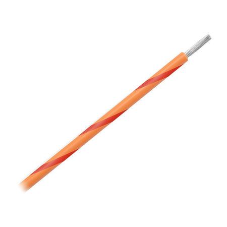 Pacer 14 AWG Gauge Striped Marine Wire 500' Spool - Orange w/Red Stripe - Get Tight Gear