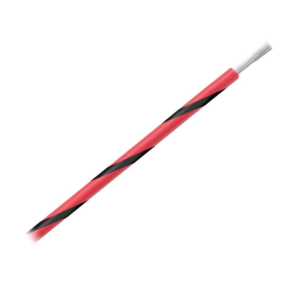 Pacer 14 AWG Gauge Striped Marine Wire 500' Spool - Red w/Black Stripe - Get Tight Gear