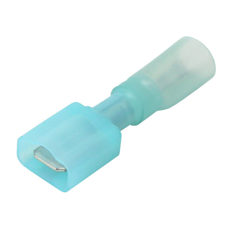 Pacer 16 - 14 AWG Fully - Insulated Male Disconnect Terminal - Blue - 100 Pack - Get Tight Gear