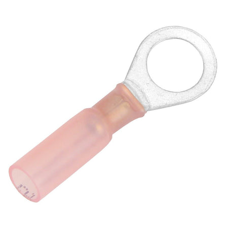 Pacer 22 - 18 AWG Heat Shrink Ring Terminal - 5/16" Stud Size - 100 Pack - Get Tight Gear