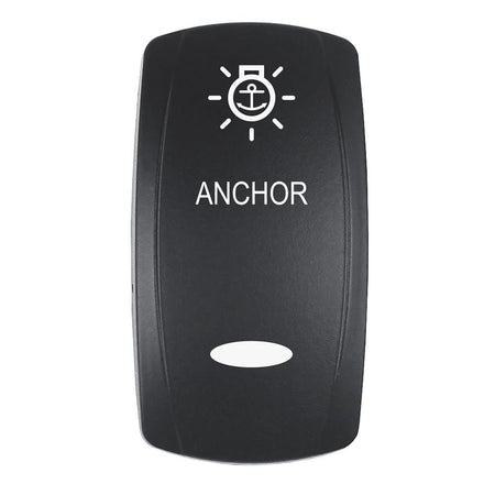 Pacer Actuator - 'ANCHOR' f/V Series Contura Switches - Black - Laser Etched (Top/Bottom Light) - Get Tight Gear