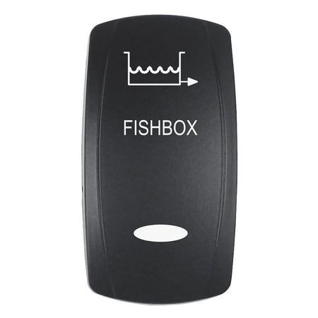 Pacer Actuator - 'FISHBOX' f/V Series Contura Switches - Black - Laser Etched (Top/Bottom Light) - Get Tight Gear
