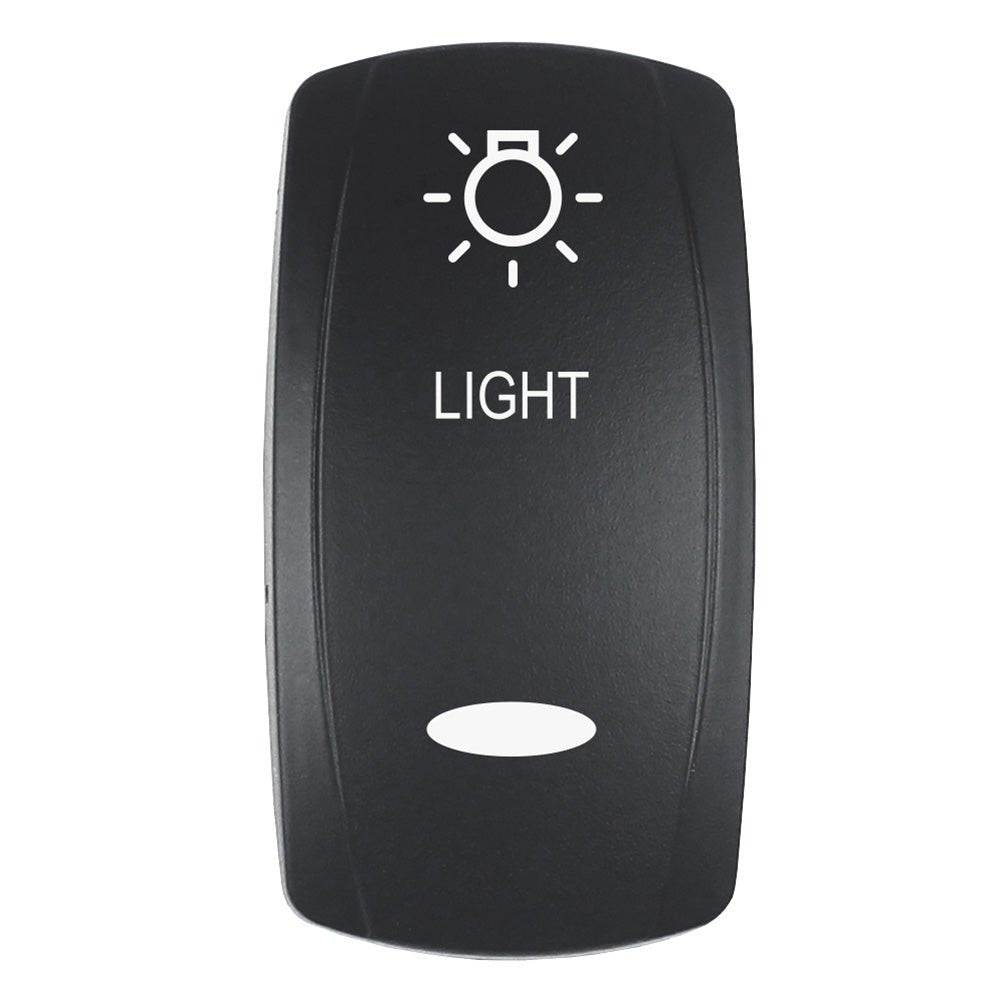 Pacer Actuator - 'LIGHT' f/V Series Contura Switches - Black - Laser Etched (Top/Bottom Light) - Get Tight Gear