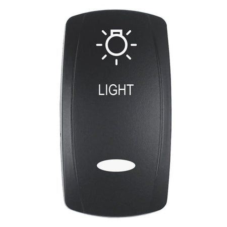 Pacer Actuator - 'LIGHT' f/V Series Contura Switches - Black - Laser Etched (Top/Bottom Light) - Get Tight Gear