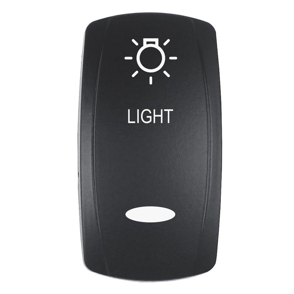 Pacer Actuator - 'LIGHT' f/V Series Contura Switches - Black - Laser Etched (Top/Bottom Light) - Get Tight Gear