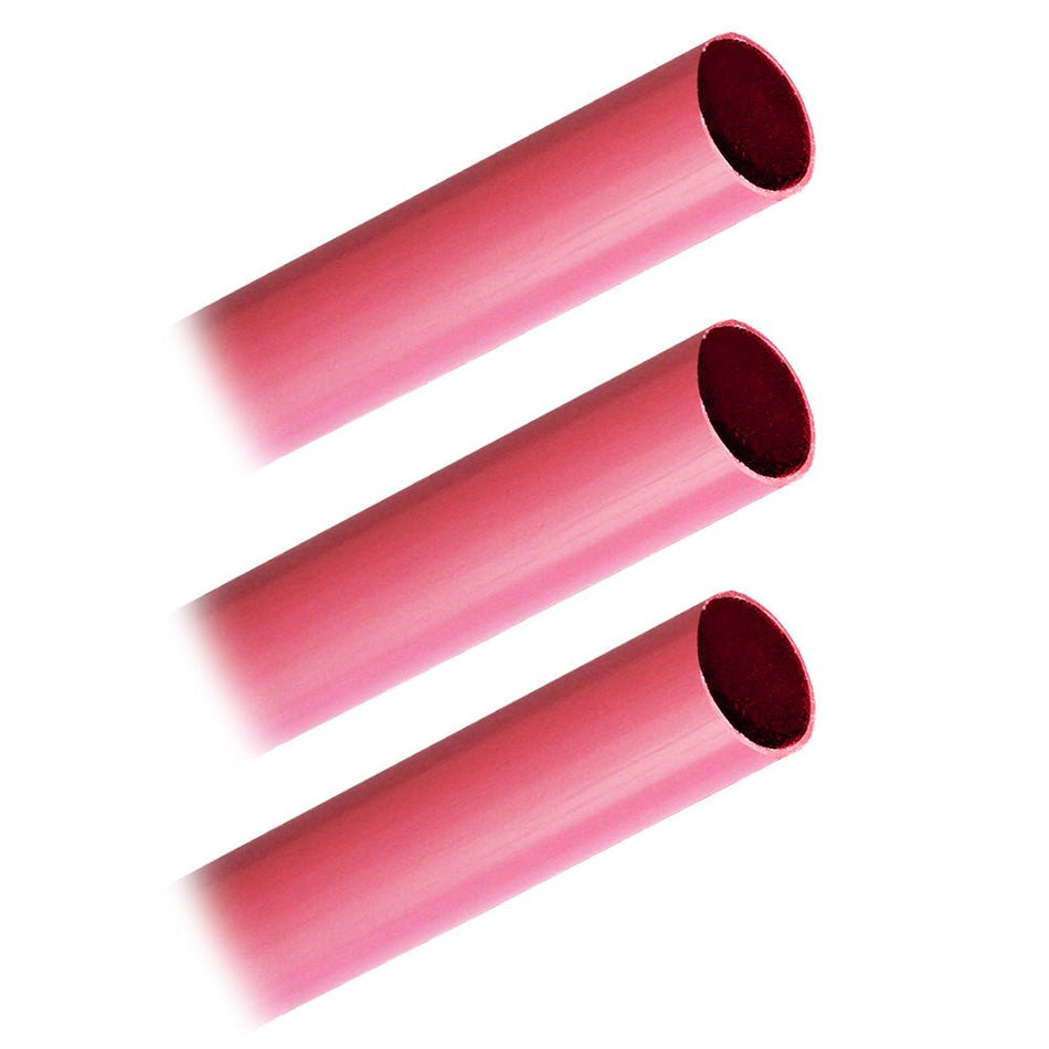 Pacer Battery Cable Heavy Wall Heat Shrink Tubing - 3/4" x 12" - Red (3 - Pieces) - Get Tight Gear
