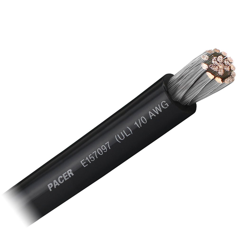 Pacer Black 1/0 AWG Battery Cable - Sold By The Foot - Get Tight Gear