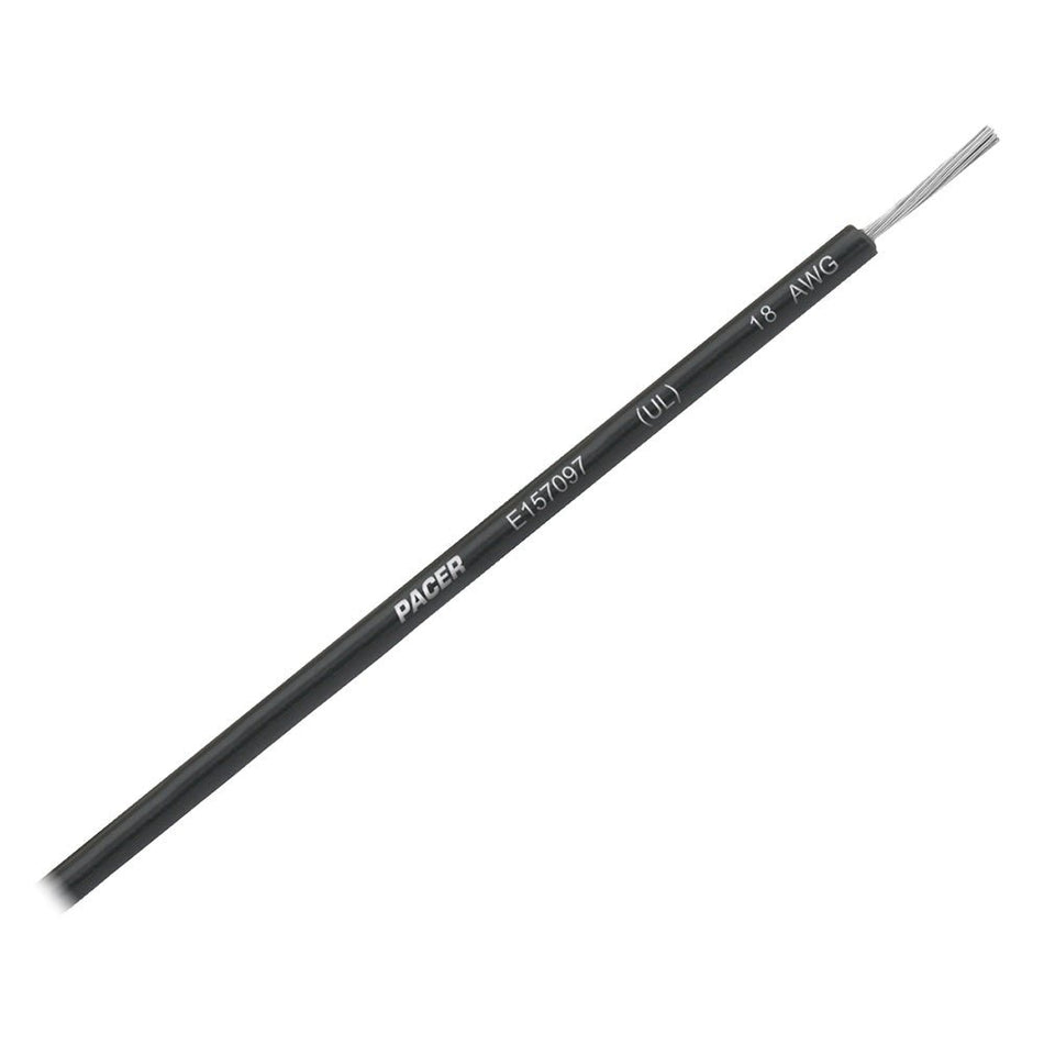 Pacer Black 18 AWG UL Marine Wire - 35' - Get Tight Gear