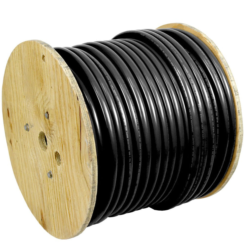 Pacer Black 4 AWG Battery Cable - 250' - Get Tight Gear