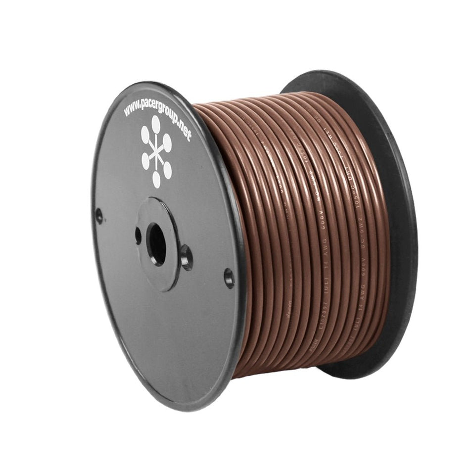Pacer Brown 18 AWG Primary Wire - 100' - Get Tight Gear