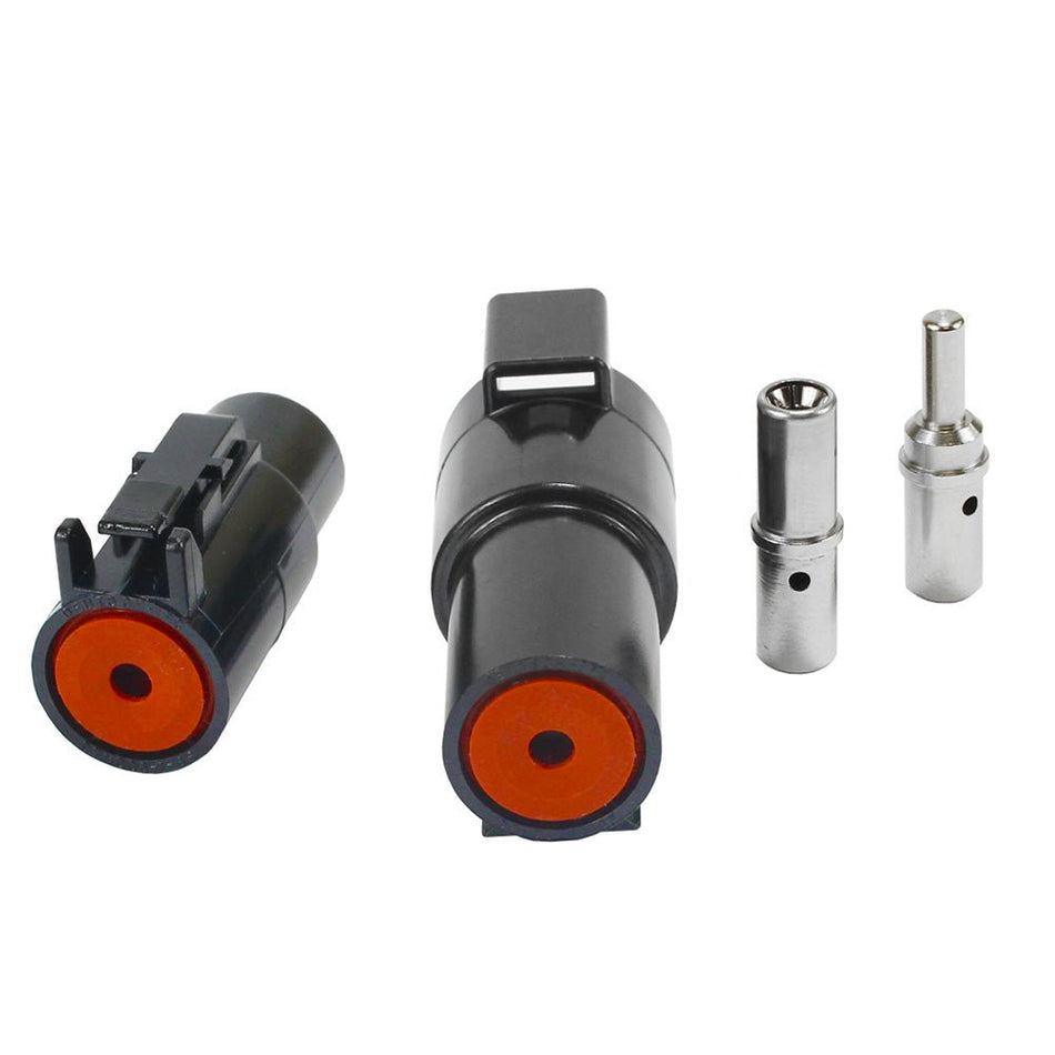 Pacer Deutsch 10 - 8 AWG DTHD Power Plug & Receptacle w/Pin & Socket - Get Tight Gear