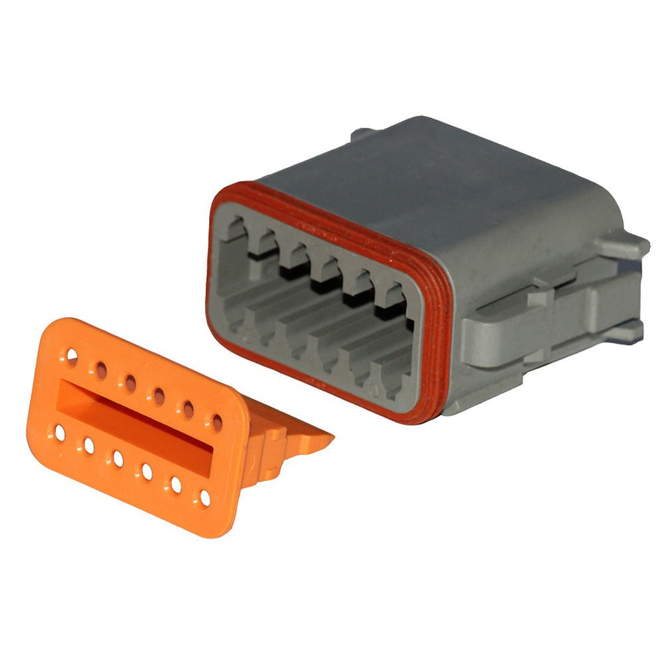 Pacer Deutsch DT Plug & Wedge Lock Kit - 12 Position - 5 Pack - Get Tight Gear