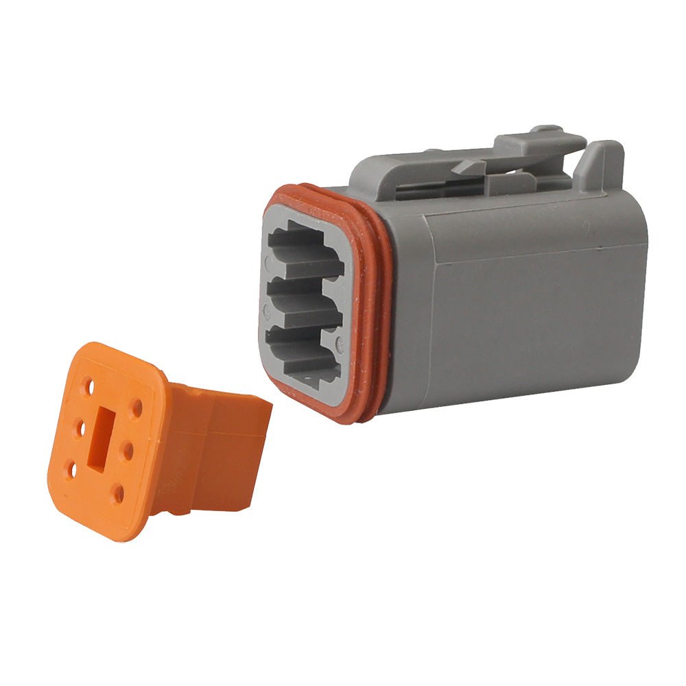 Pacer Deutsch DT Plug & Wedge Lock Kit - 6 Position - 5 Pack - Get Tight Gear