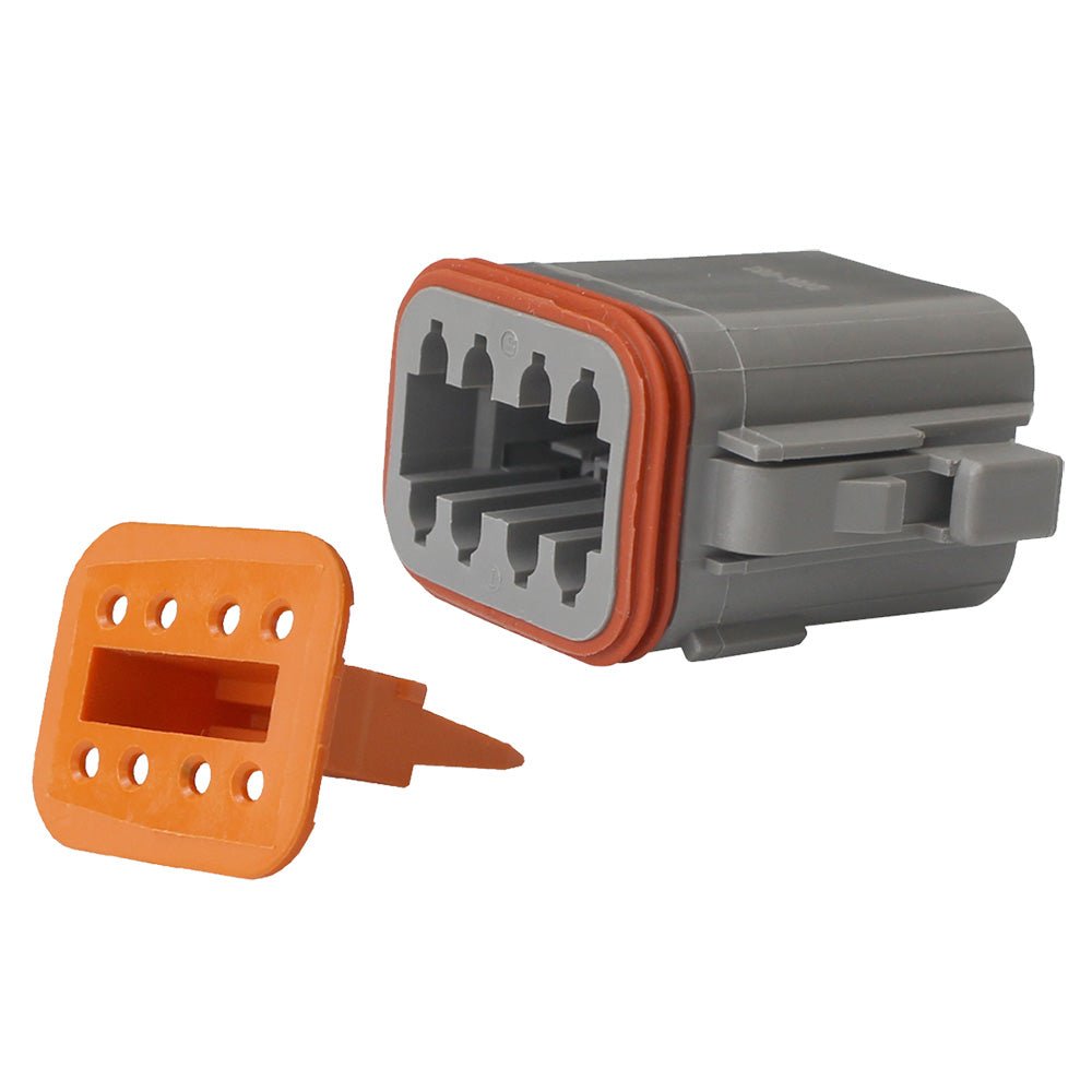 Pacer Deutsch DT Plug & Wedge Lock Kit - 8 Position - 5 Pack - Get Tight Gear