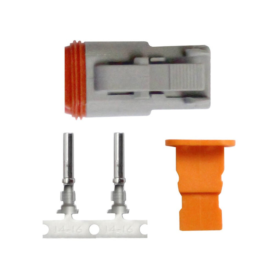 Pacer DT Deutsch Plug Repair Kit - 14 - 18 AWG (2 Position) - Get Tight Gear