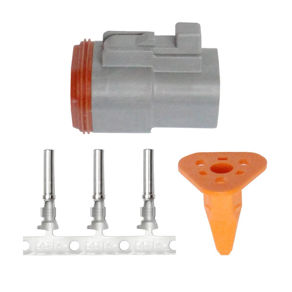 Pacer DT Deutsch Plug Repair Kit - 14 - 18 AWG (3 Position) - Get Tight Gear