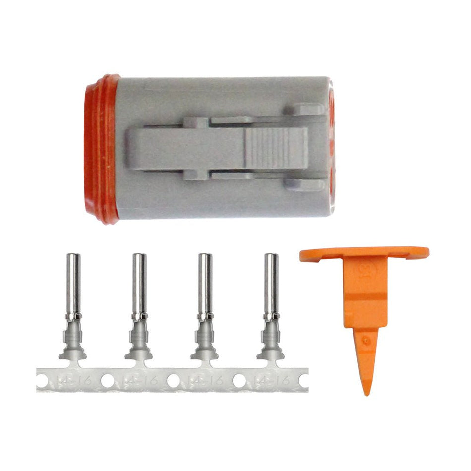 Pacer DT Deutsch Plug Repair Kit - 14 - 18 AWG (4 Position) - Get Tight Gear