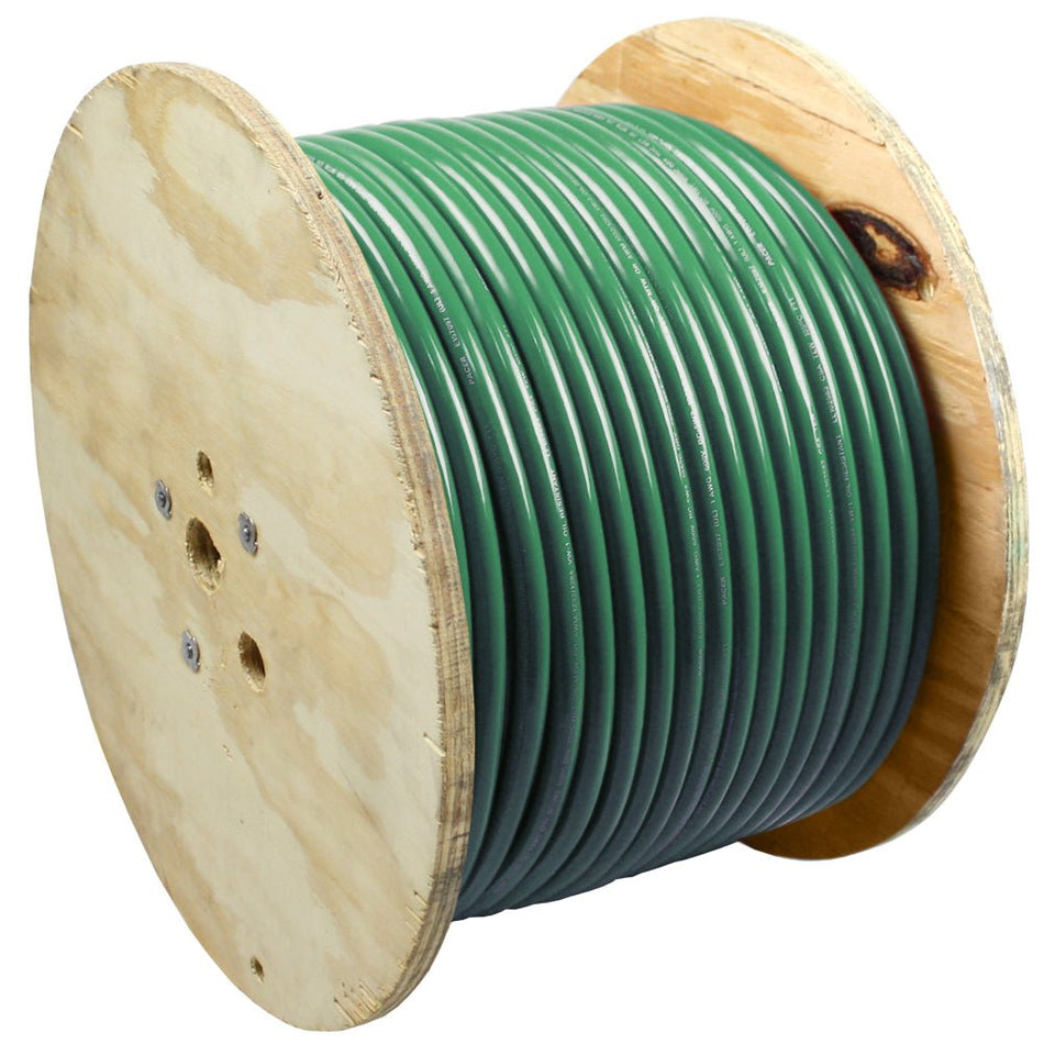 Pacer Green 4 AWG Battery Cable - 500' - Get Tight Gear