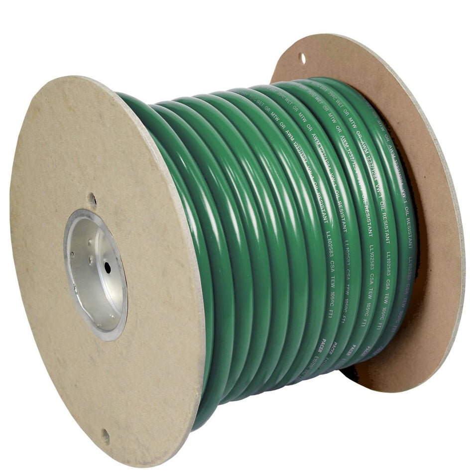 Pacer Green 6 AWG Battery Cable - 100' - Get Tight Gear