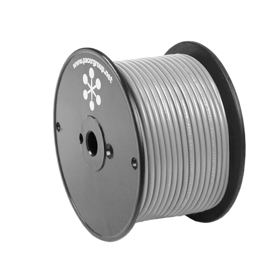 Pacer Grey 12 AWG Primary Wire - 100' - Get Tight Gear