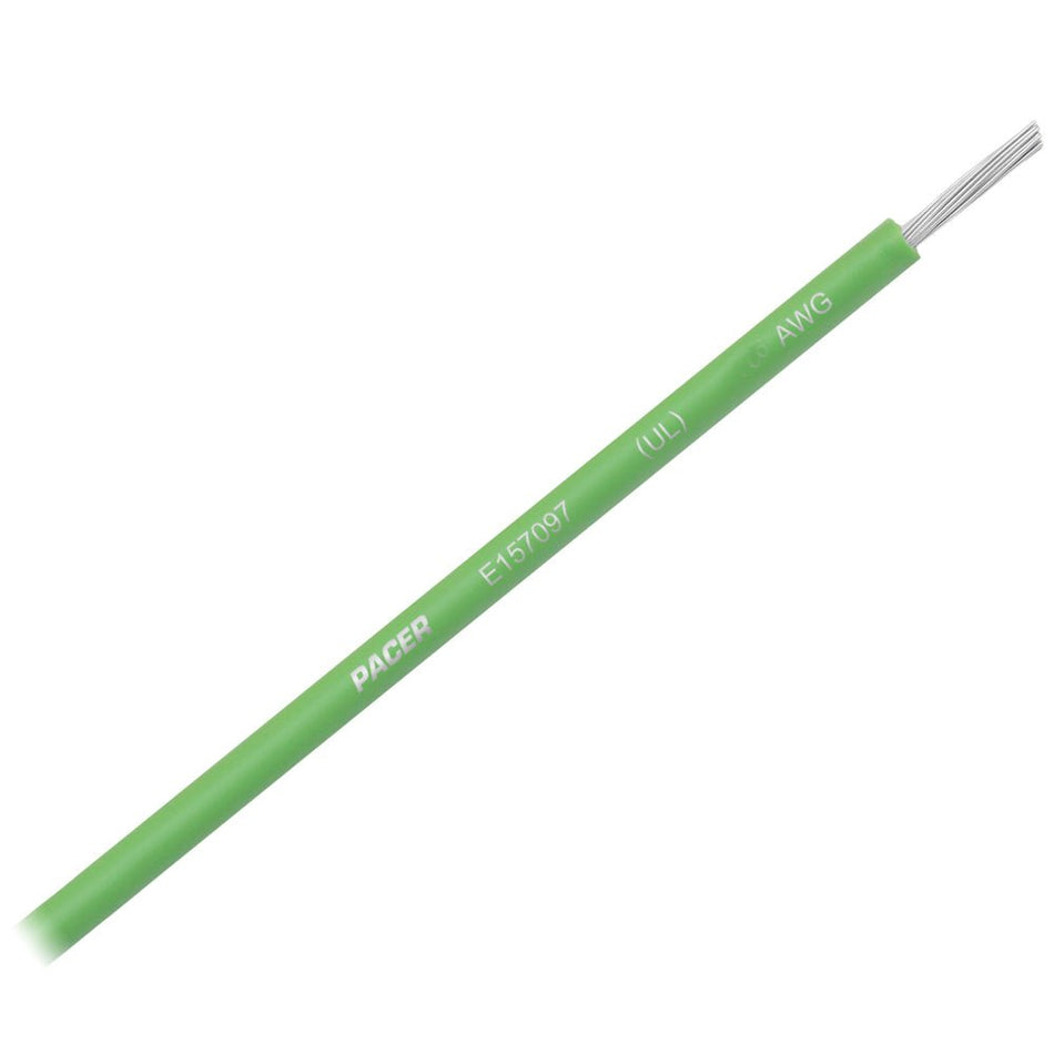 Pacer Light Green 14 AWG Primary Wire - 25' - Get Tight Gear