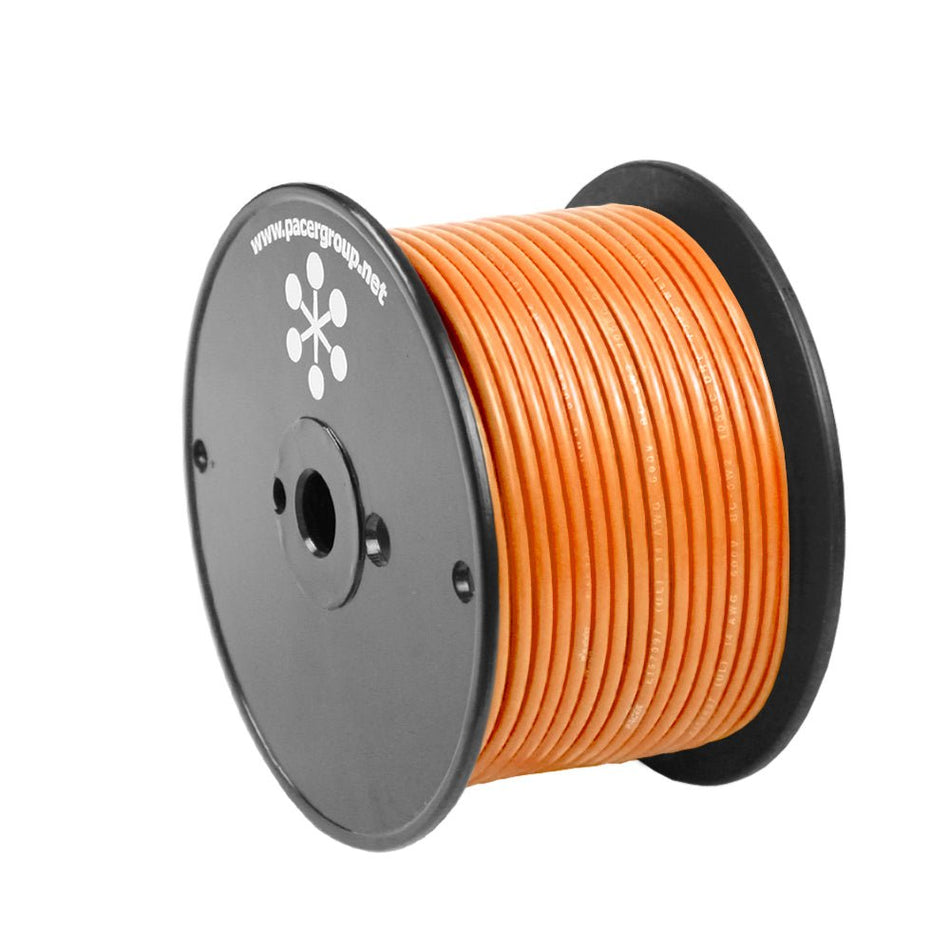 Pacer Orange 16 AWG Primary Wire - 100' - Get Tight Gear