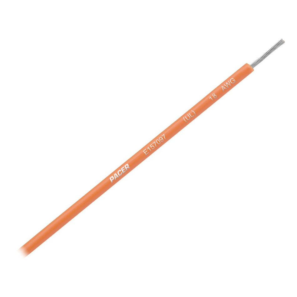 Pacer Orange 18 AWG UL Marine Wire - 35' - Get Tight Gear