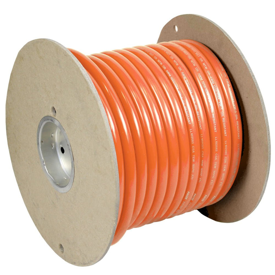 Pacer Orange 6 AWG Battery Cable - 100' - Get Tight Gear
