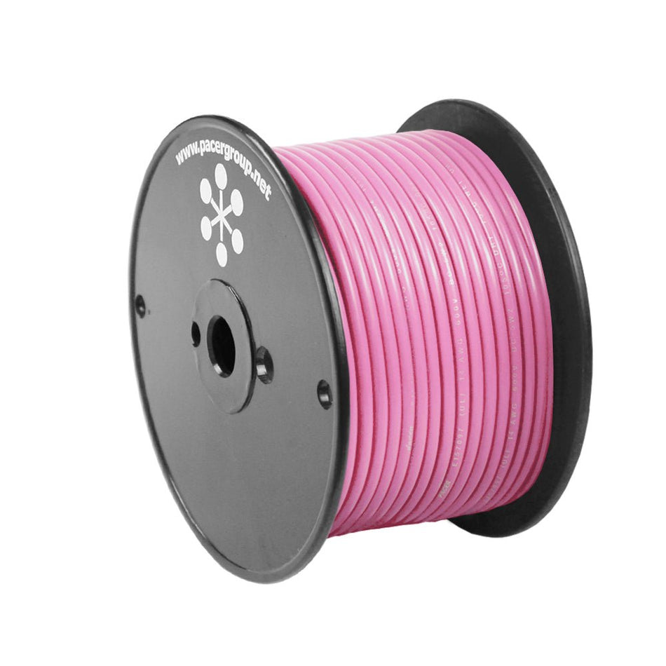 Pacer Pink 16 AWG Primary Wire - 100' - Get Tight Gear