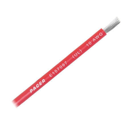 Pacer Red 10 AWG Battery Cable - Sold By The Foot - Get Tight Gear