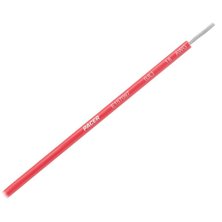 Pacer Red 18 AWG UL Marine Wire - 35' - Get Tight Gear
