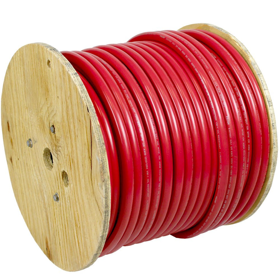 Pacer Red 6 AWG Battery Cable - 250' - Get Tight Gear