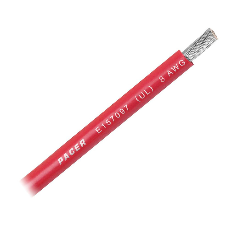 Pacer Red 8 AWG Battery Cable - Sold By The Foot - Get Tight Gear