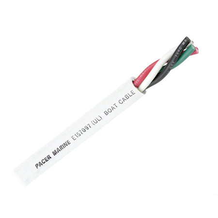 Pacer Round 4 Conductor Cable - 500' - 16/4 AWG - Black, Green, Red & White - Get Tight Gear