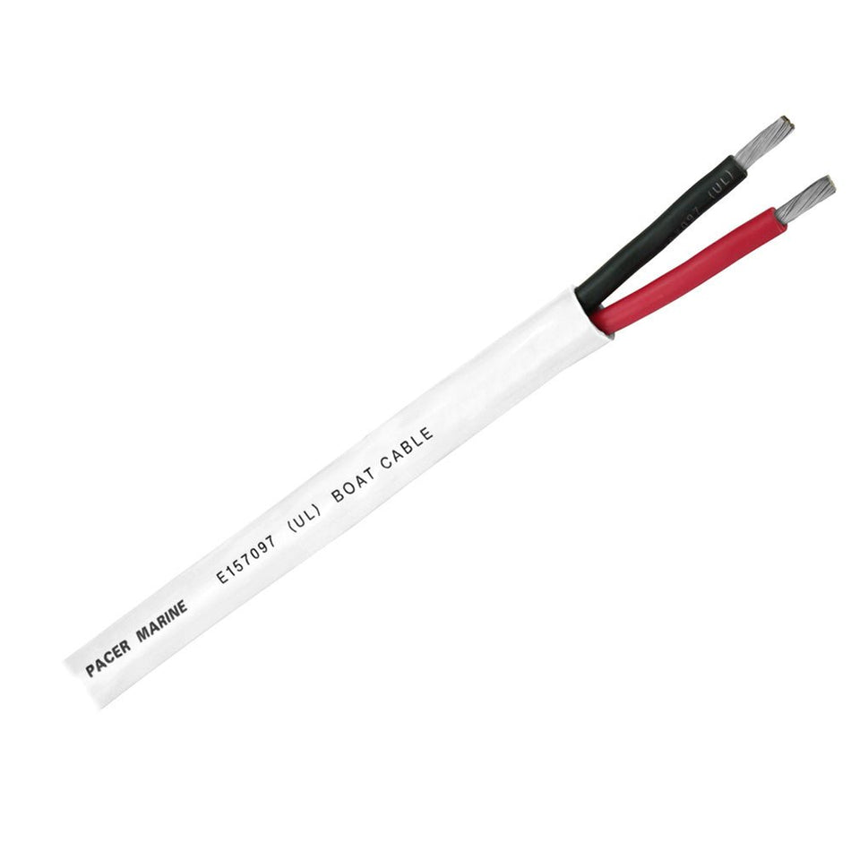 Pacer Round Duplex 2 Conductor Cable - 100' - 14/2 AWG - Red, Black - Get Tight Gear