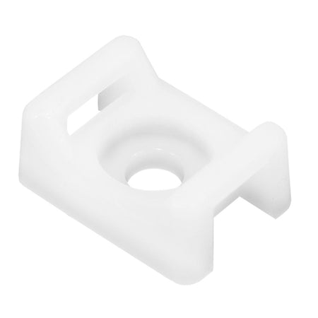 Pacer Screw Down Cable Tie Mount - 10 Screw Mount Method - Natural Color - 100 Pack - Get Tight Gear