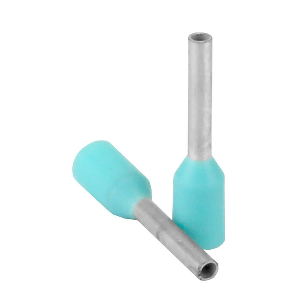 Pacer Turquoise 22 - 24 AWG Wire Ferrule - 6mm Length - 25 Pack - Get Tight Gear