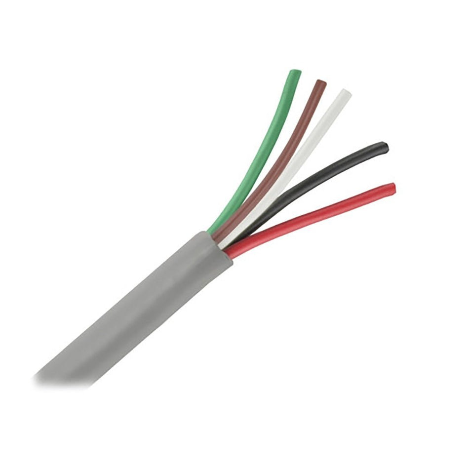 Pacer Unshielded 5 Conductor Cable - 25' - 18/5 AWG - Green, Brown, White, Black, & Red - Get Tight Gear