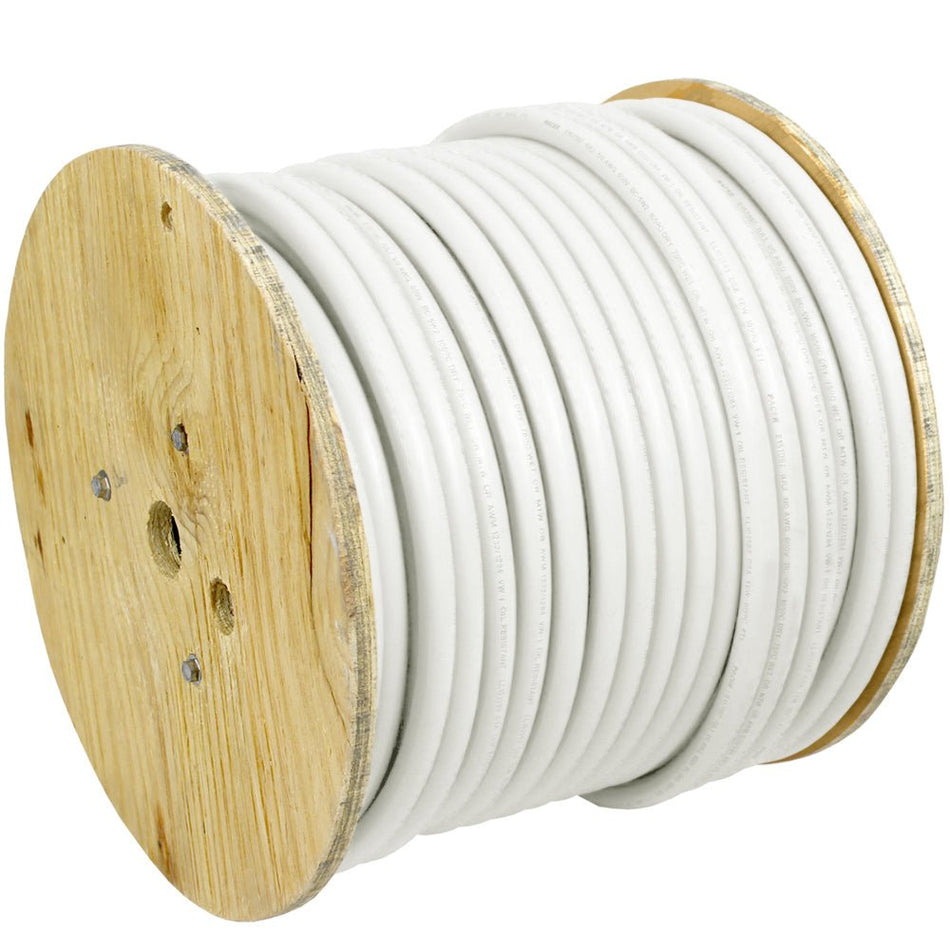 Pacer White 6 AWG Battery Cable - 250' - Get Tight Gear