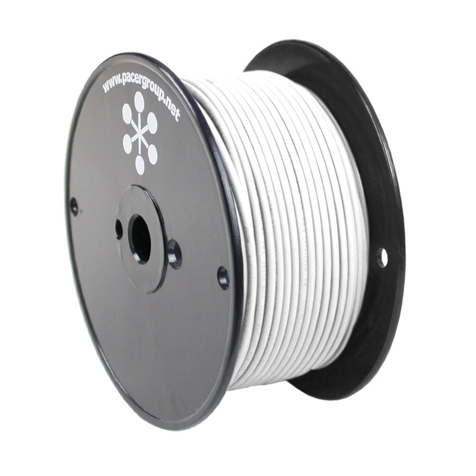 Pacer White 8 AWG Primary Wire - 250' - Get Tight Gear